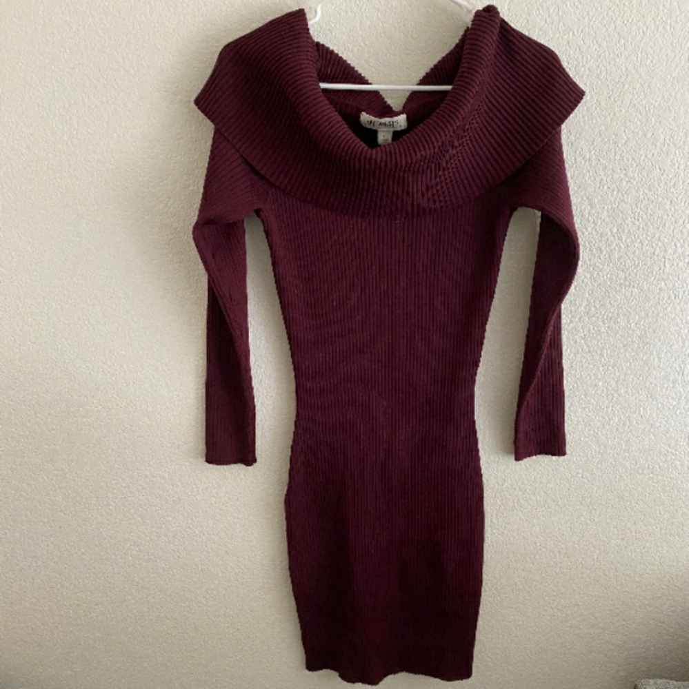 Ribbed Long Sleeve Bodycon Dress